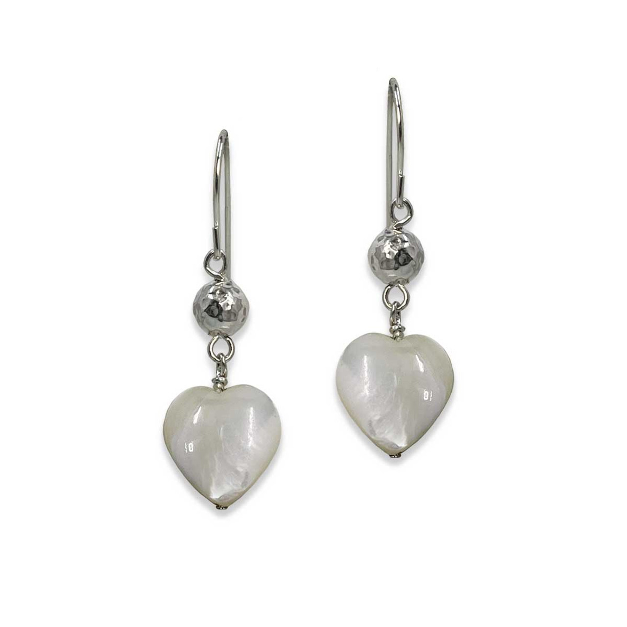 Silver and Rose Gold Plated Heart Earrings by JB Designs. – Smithsonia